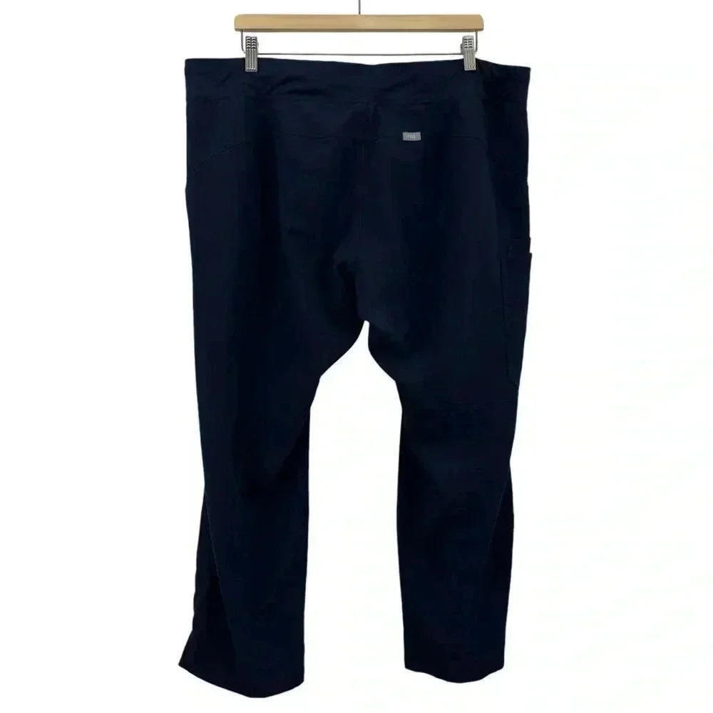 Figs Women’s Kade Blue Cargo Scrub Pants Size XXL - Picture 2 of 4